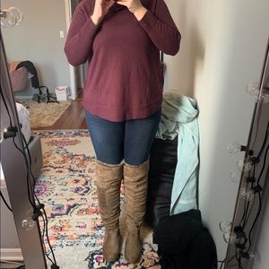 Tan/beige Over the Knee Boots Sz 9